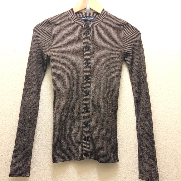 Dolce & Gabbana Sweaters - Dolce & Gabbana Stretch Knit Cardigan